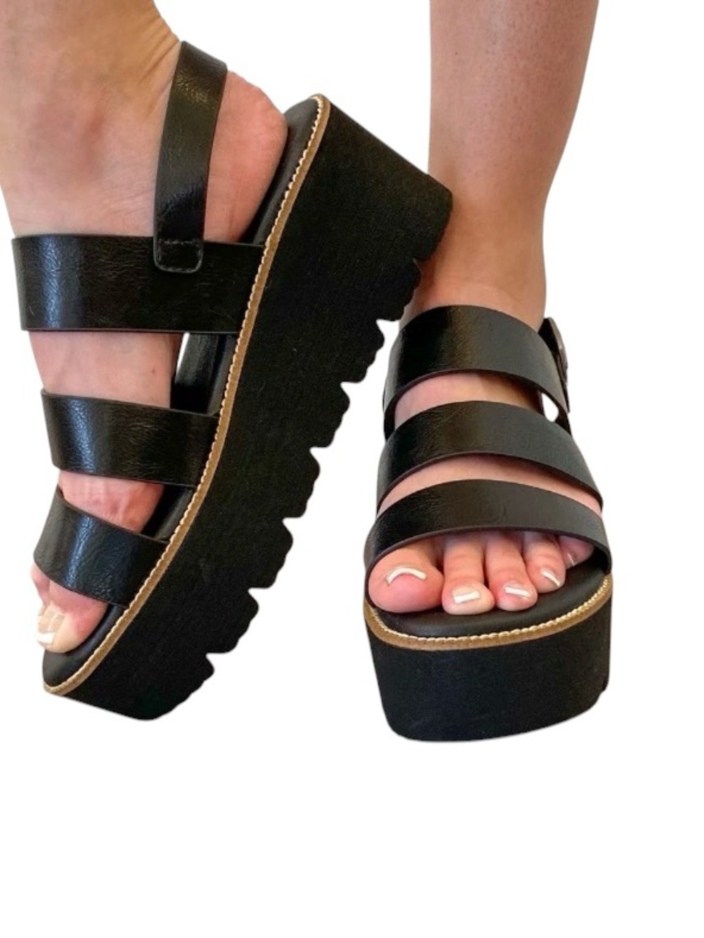 Dirty Laundry Pendulum Platform Sandals Size 6
